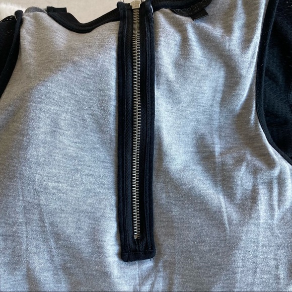 TOPSHOP Black Net Mesh V-Neck Mini Dress Size 2 - Picture 12 of 14